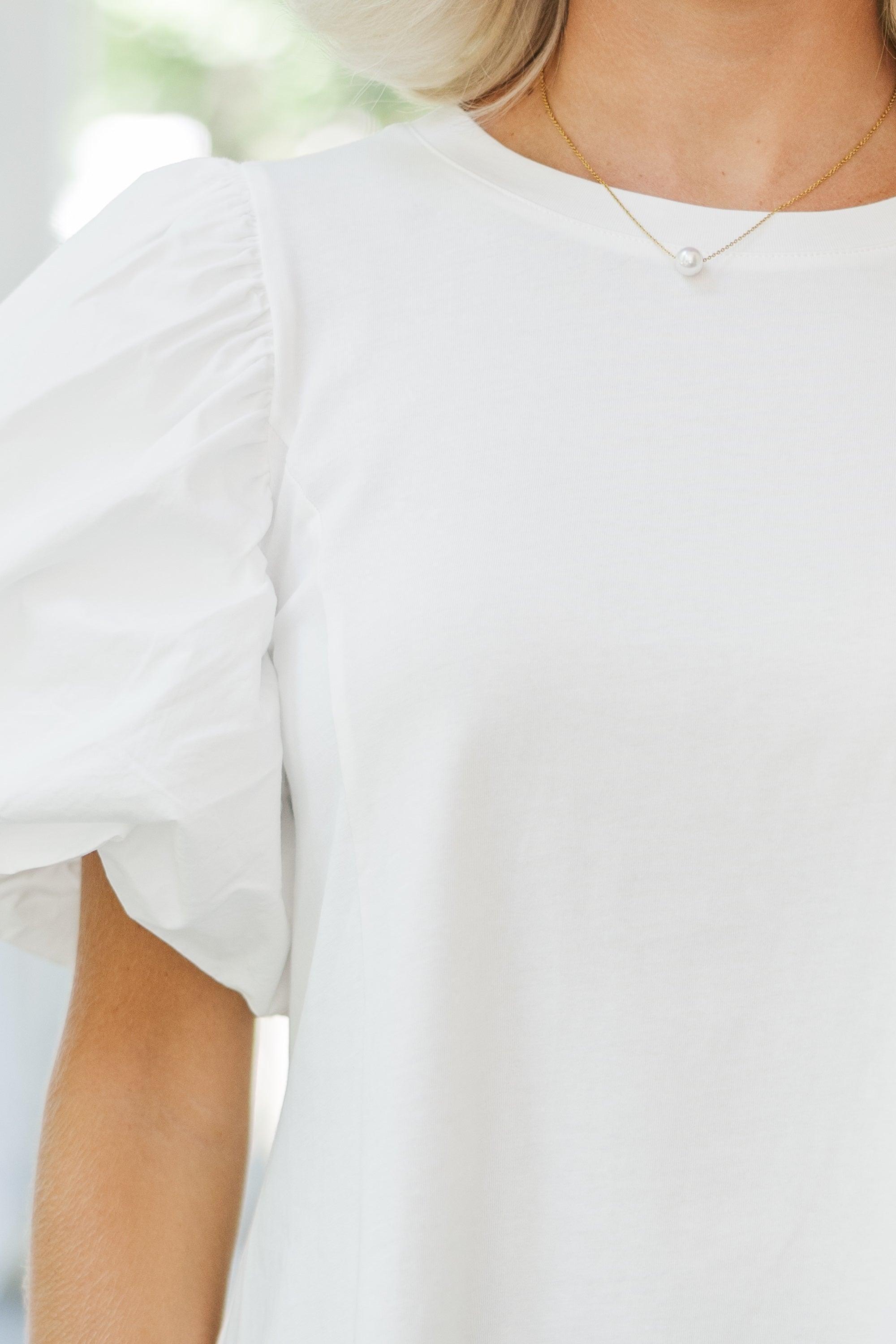 Lovely New Day White Blouse Female Product Image