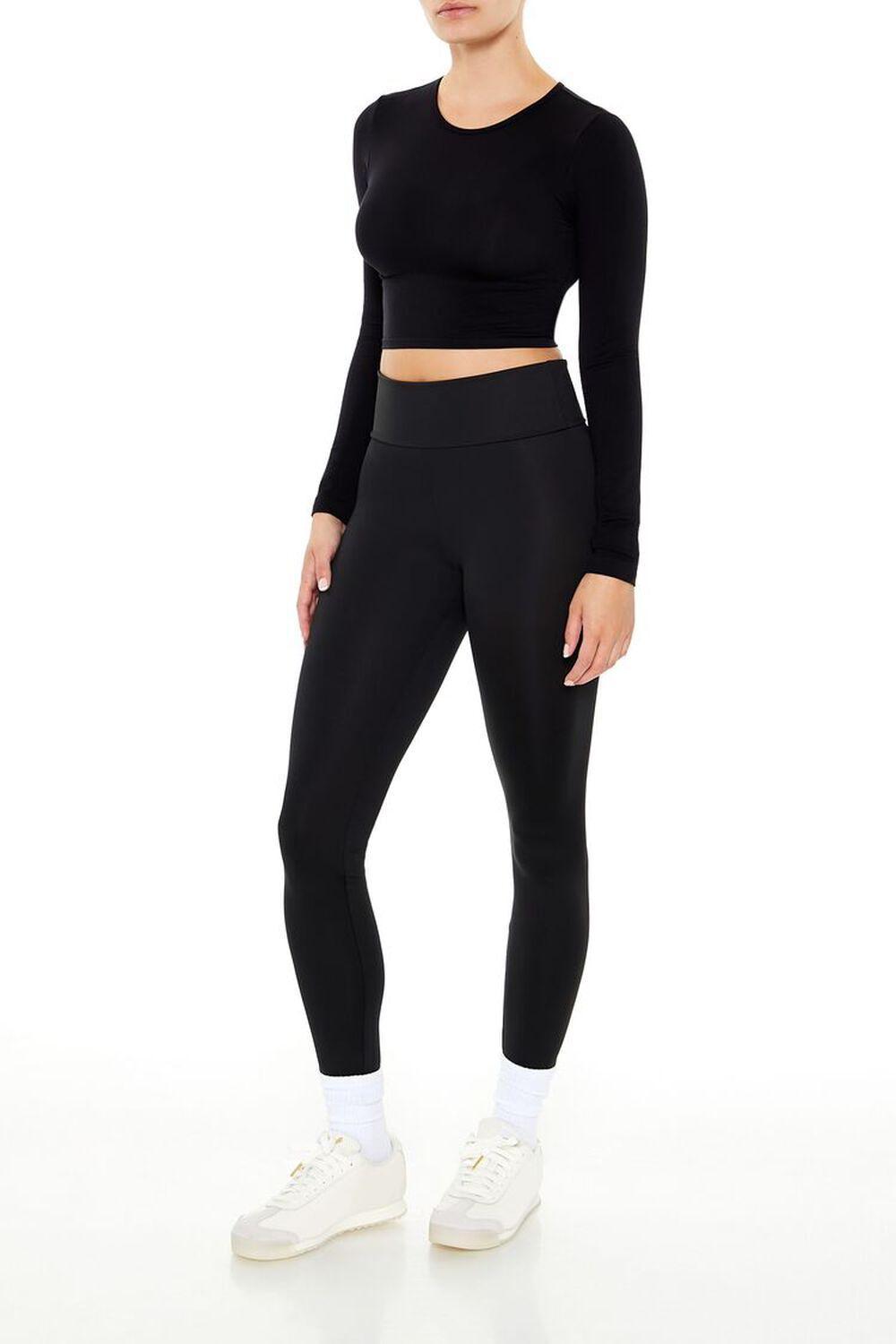 Contour Sculpt Mid-Rise Leggings | Forever 21 Product Image