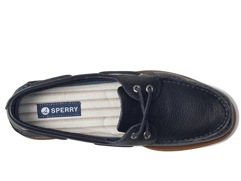 Sperry Authentic Original 2-Eye Seasonal (Navy Leather) Men's Lace-up Boots Product Image