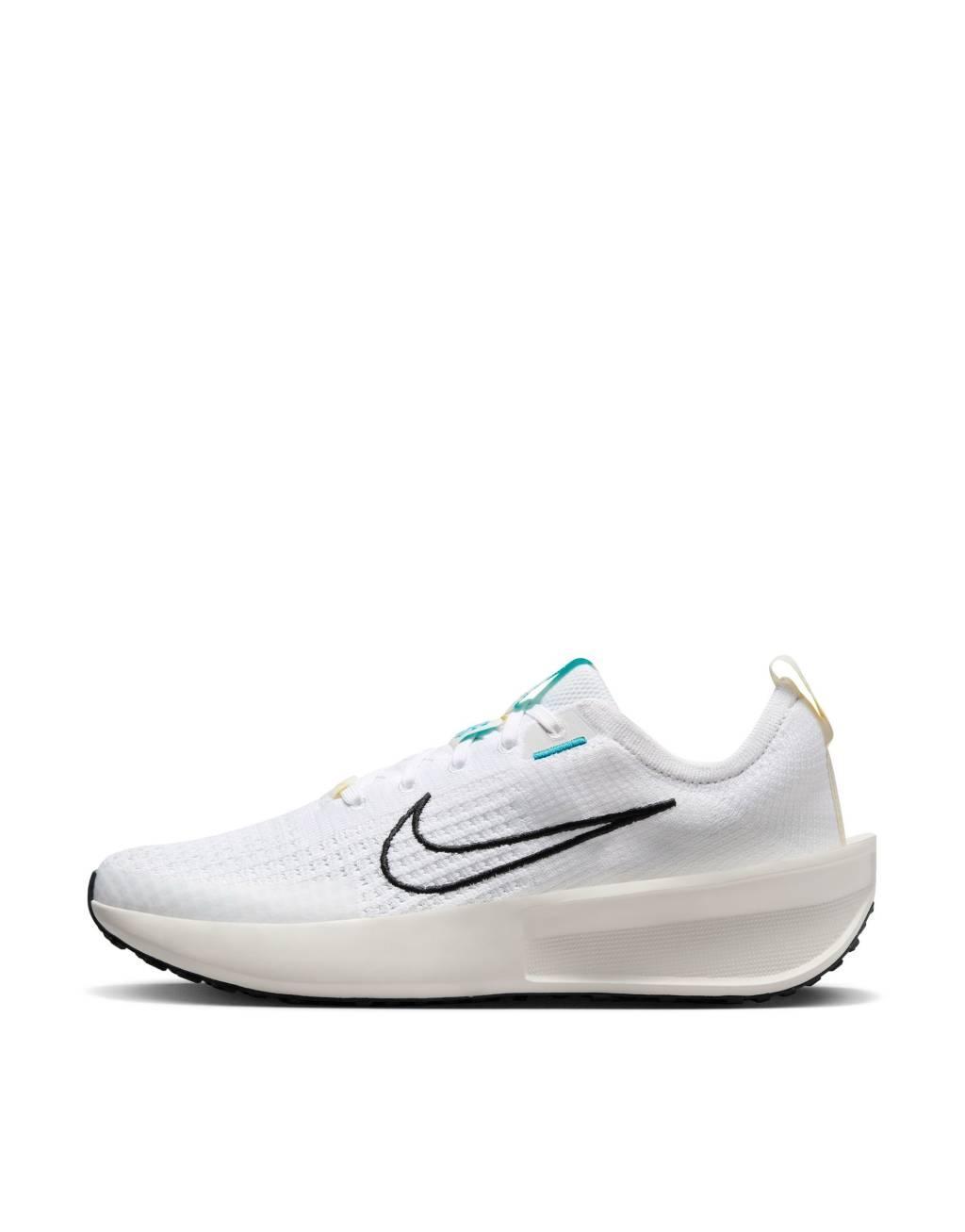 Nike Running Interact sneakers in white Product Image