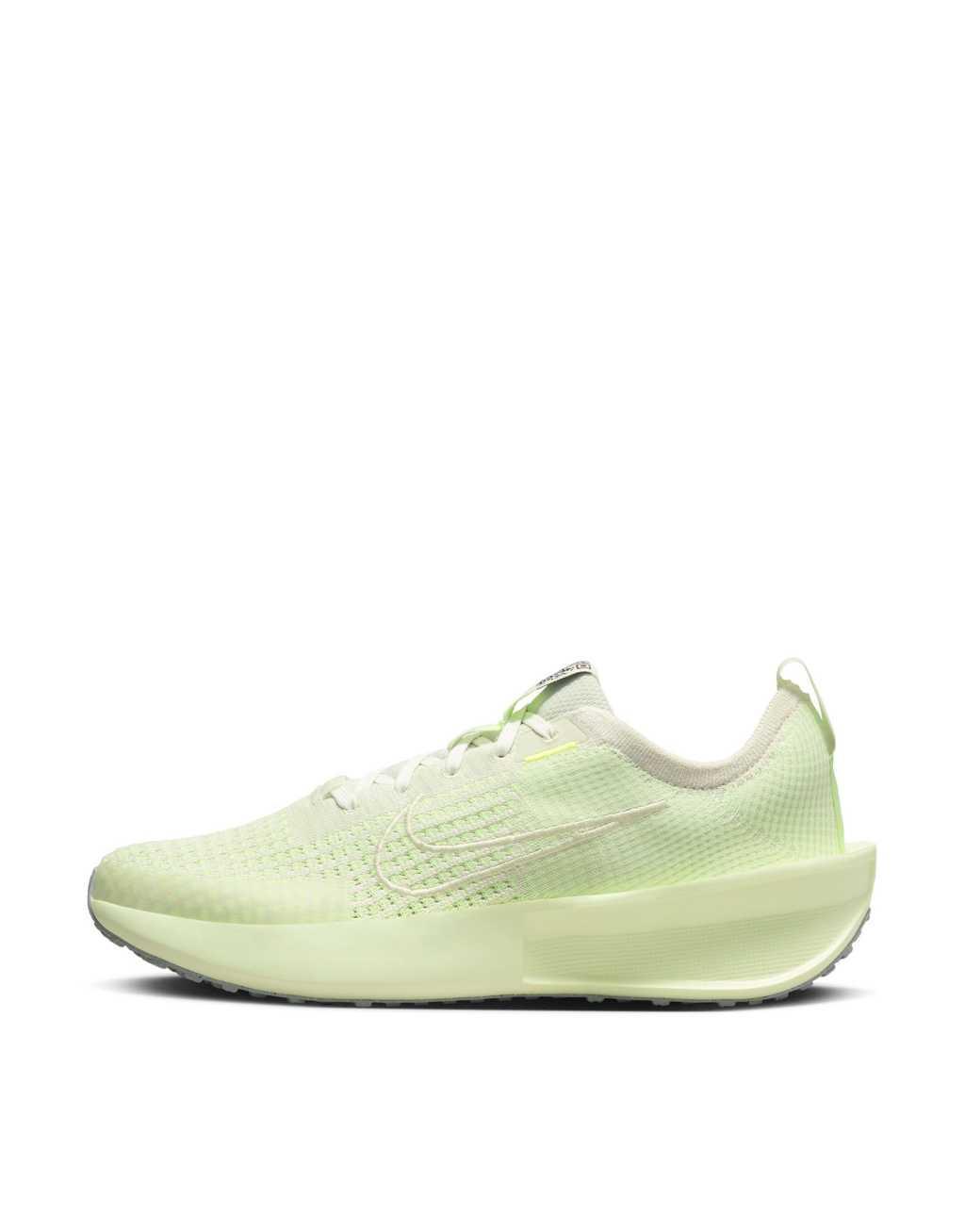 Nike Running Interact Run sneakers in pale green  Product Image