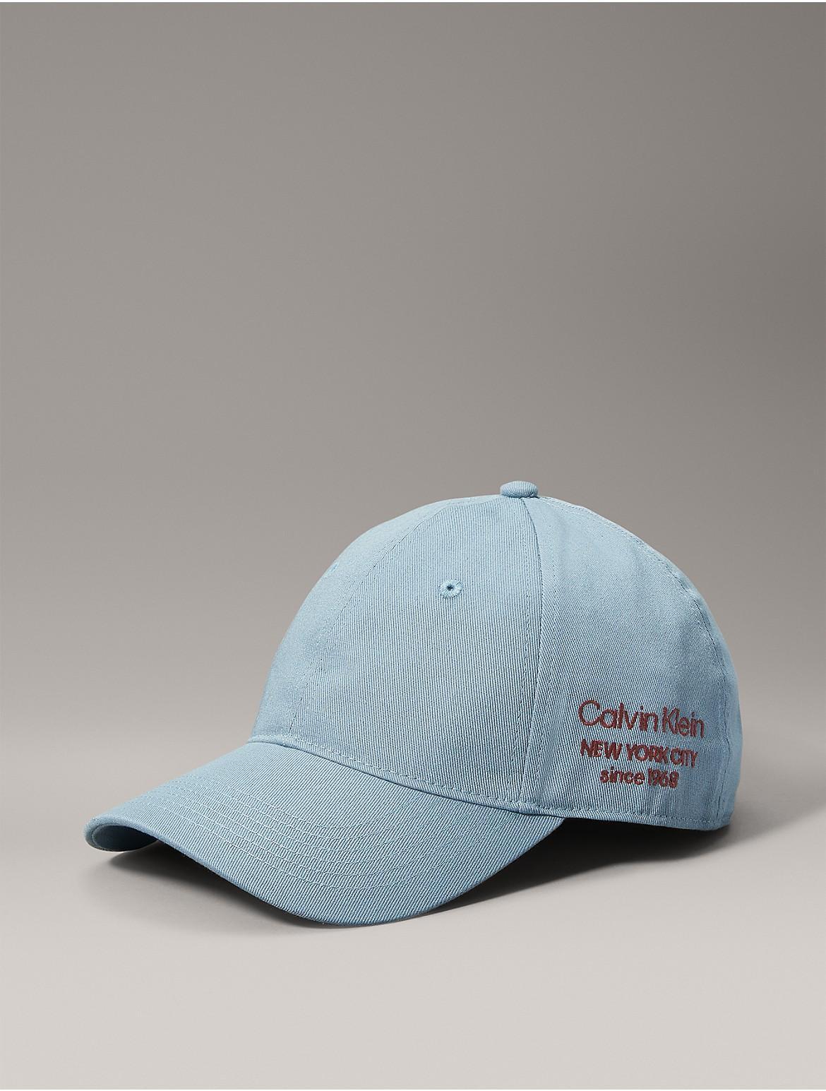 Calvin Klein Mens Logo New York City Graphic Baseball Cap - Blue Product Image