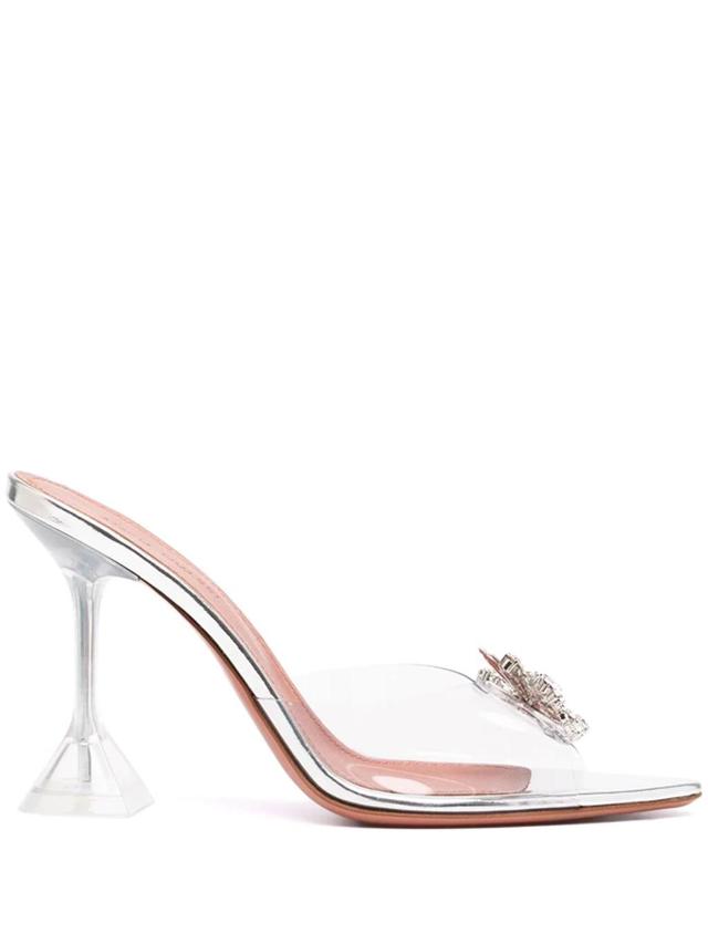 Rosie Transparent Mules In Clear Product Image