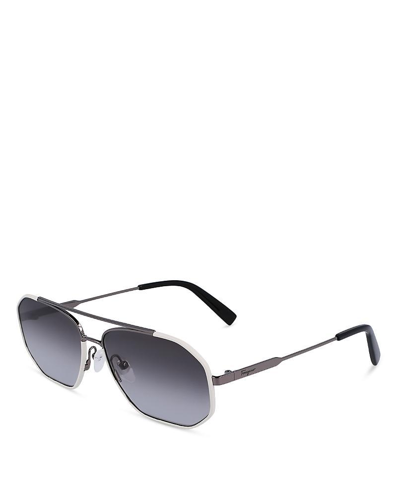 FERRAGAMO 60mm Navigator Sunglasses Product Image