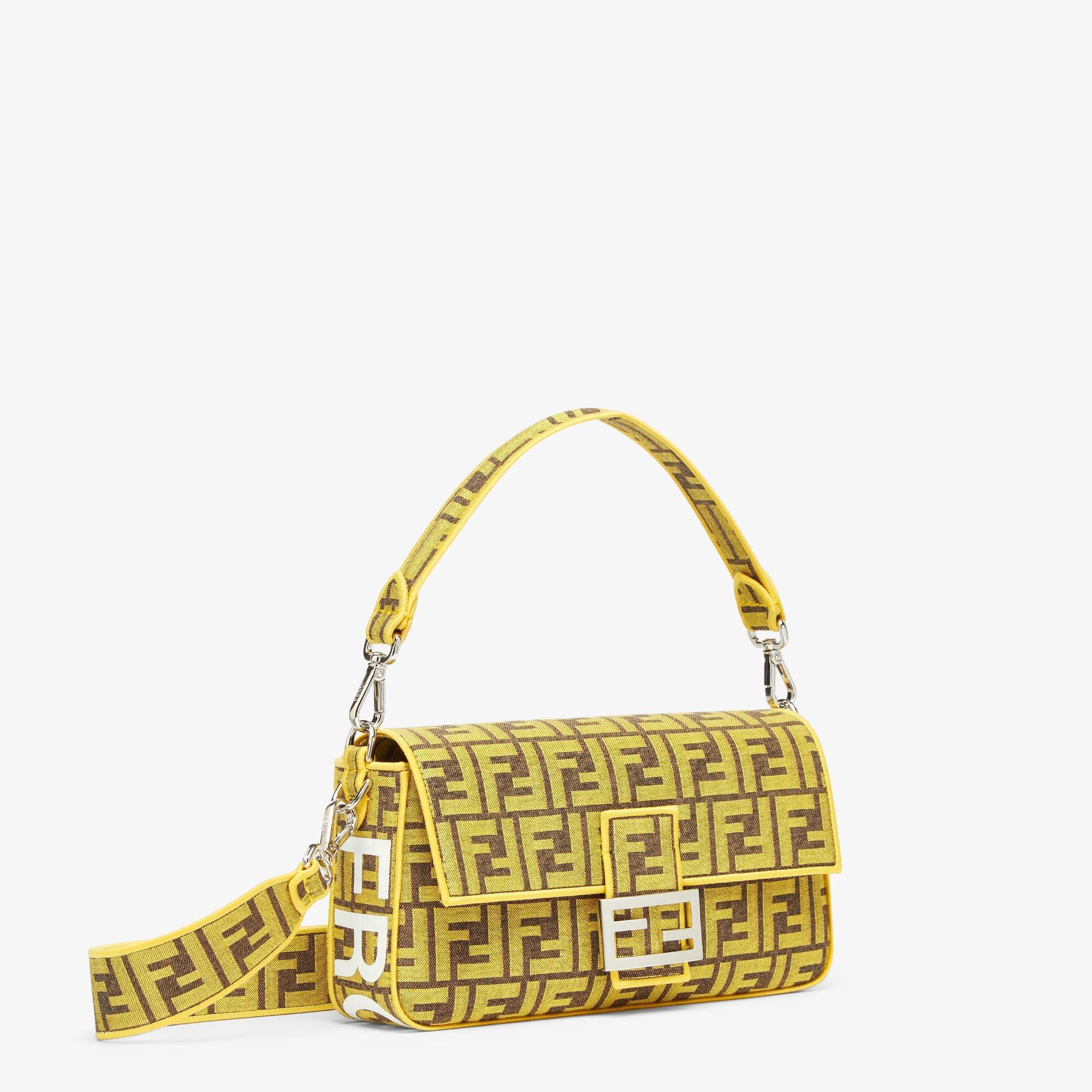 BaguetteFendi x FRGMT yellow FF fabric bag Product Image