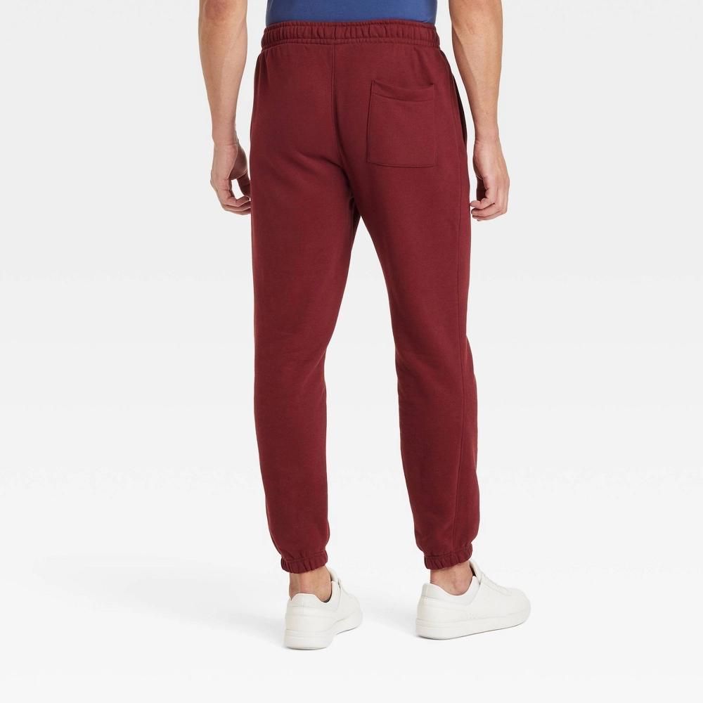 Men's Heavyweight Fleece Jogger Pants - Goodfellow & Co™ Maroon XL Product Image