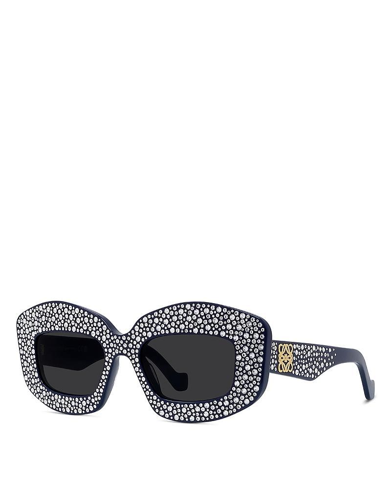 Womens Anagram 49MM Crystal Rectangular Sunglasses Product Image