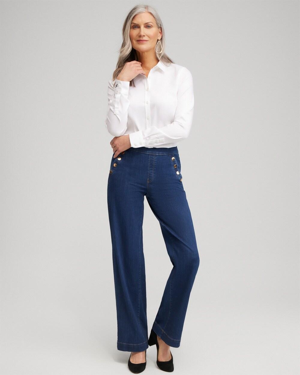 Brigitte Grommet Wide Leg Pants Product Image