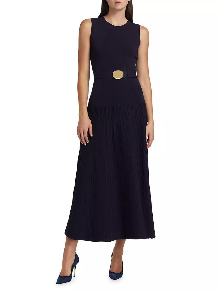 Madison Belted Knit Maxi Dress Product Image