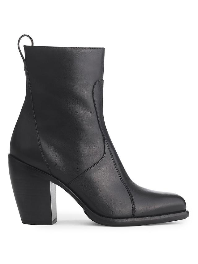 Mustang Leather Mid-Heel Ankle Boots Product Image