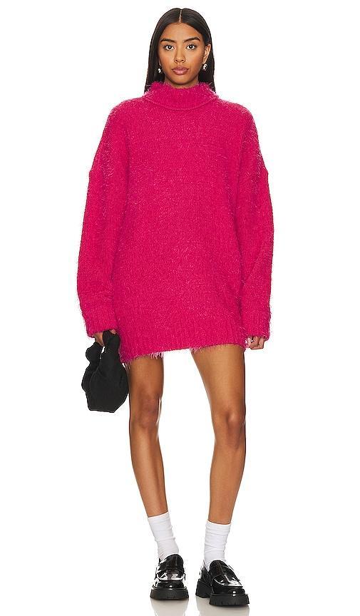 Show Me Your Mumu Timmy Tunic Sweater Rose Knit) Women's Clothing Product Image