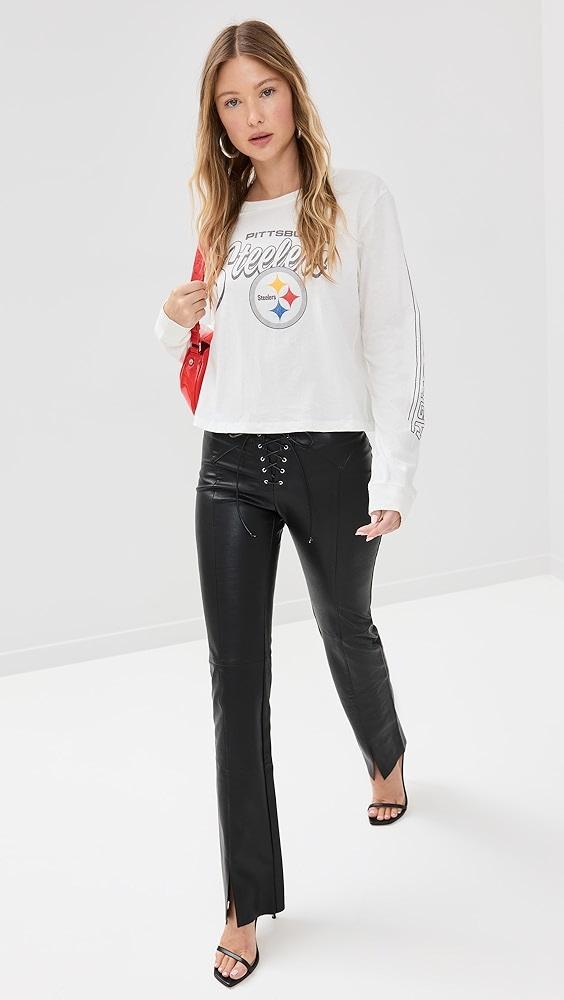 Junk Food Steelers Long Sleeve Crop Tee | Shopbop Product Image