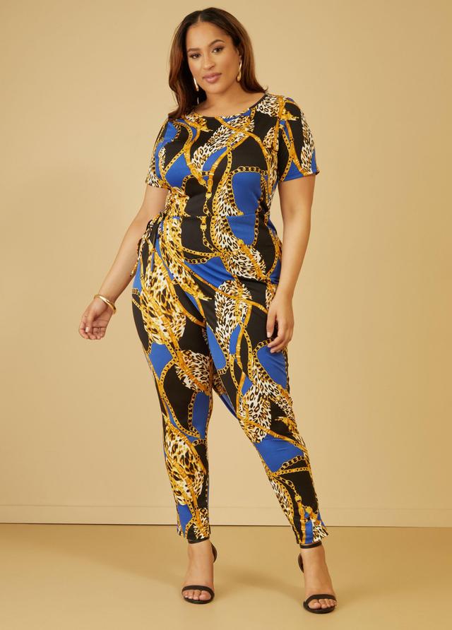 Plus Size Animal Print High Rise Leggings Ashley Stewart Product Image