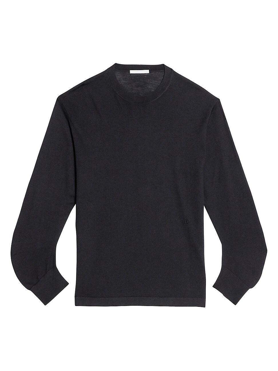 Mens Wool & Silk-Blend Crewneck Sweater Product Image