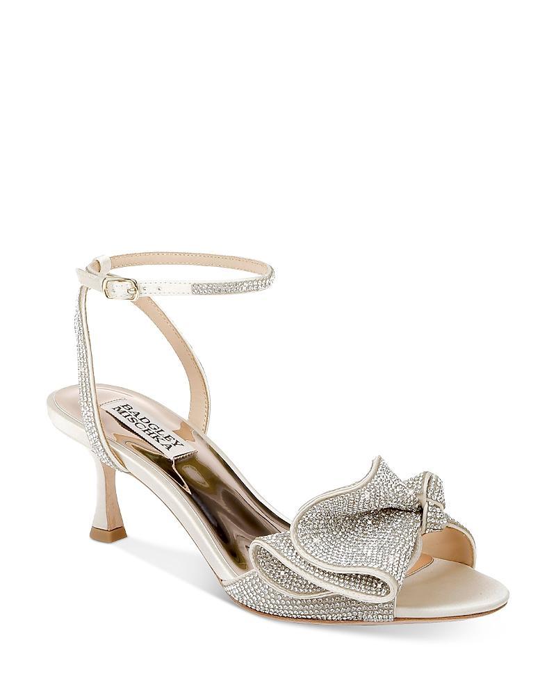 Remi Strass Ruffle Stiletto Sandals Product Image