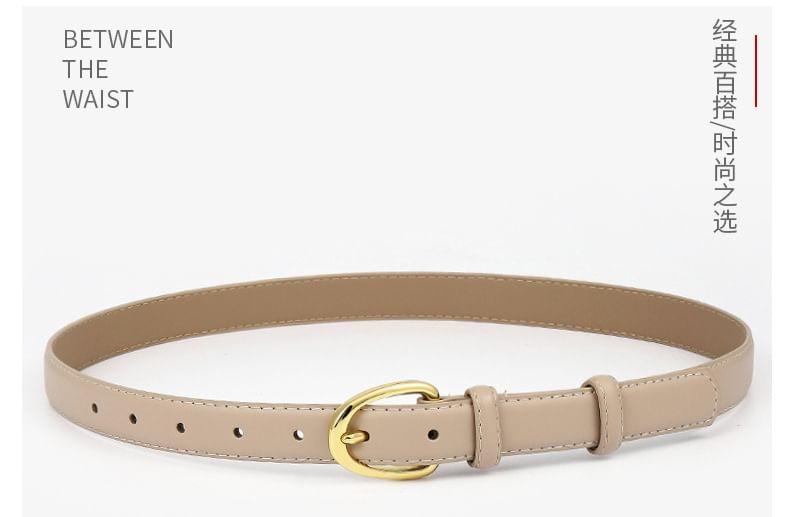 Faux Leather Slim Belt Product Image