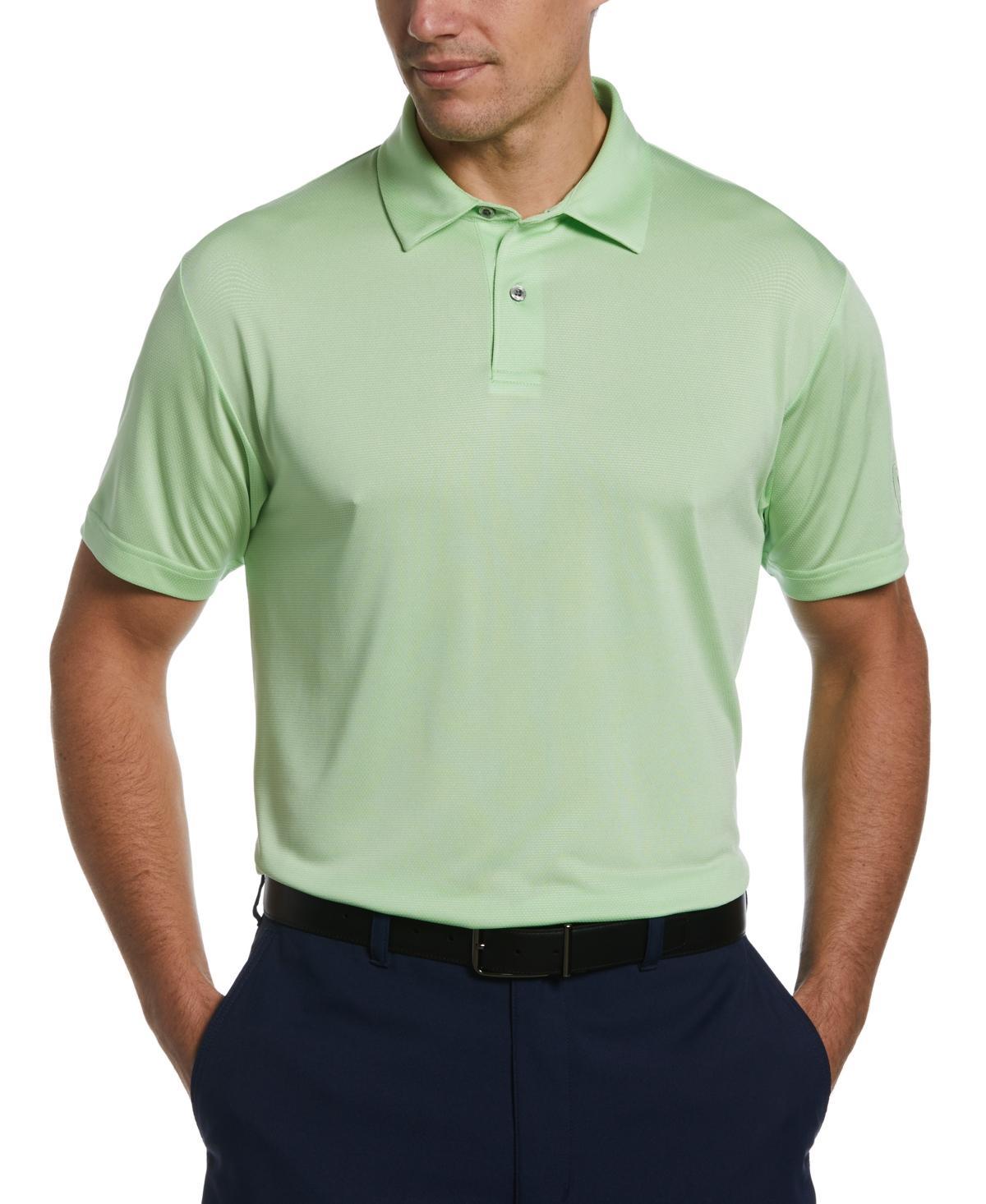 Pga Tour Mens Birdseye Textured Short-Sleeve Performance Polo Shirt Product Image