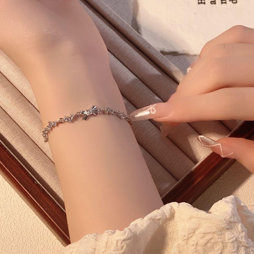 Bow Rhinestone Bracelet Product Image