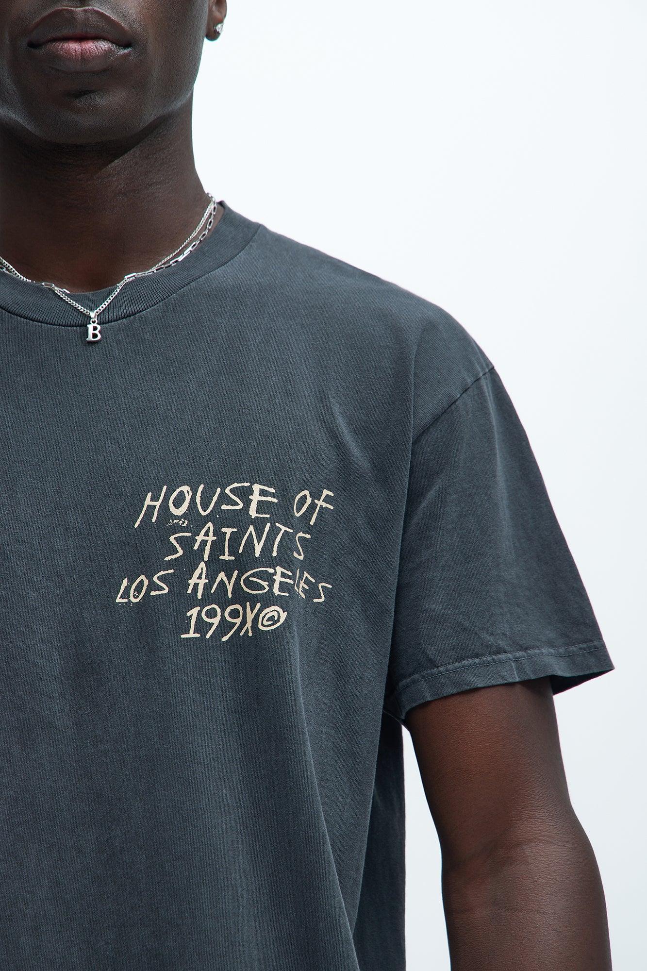 House Of Saints LA Short Sleeve Tee - Black Product Image