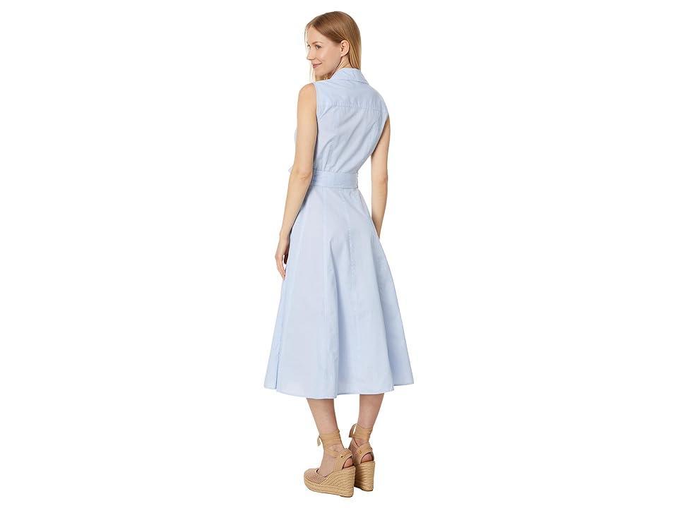 Tommy Hilfiger Sleeveless Cornell Stripe Dress (Cornflower /White) Women's Dress Product Image