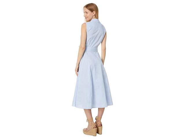 Tommy Hilfiger Sleeveless Cornell Stripe Dress (Cornflower /White) Women's Dress Product Image