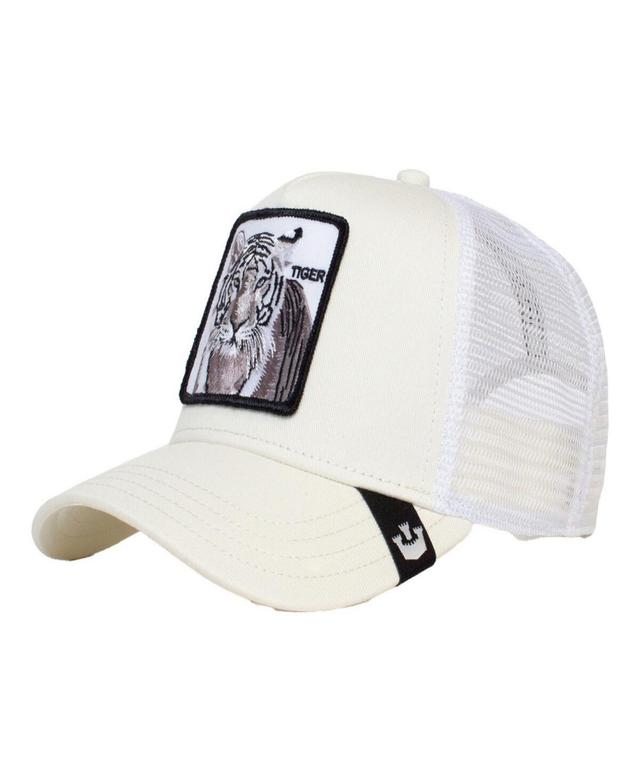 Goorin Bros Mens White Tiger Trucker Adjustable Hat Product Image