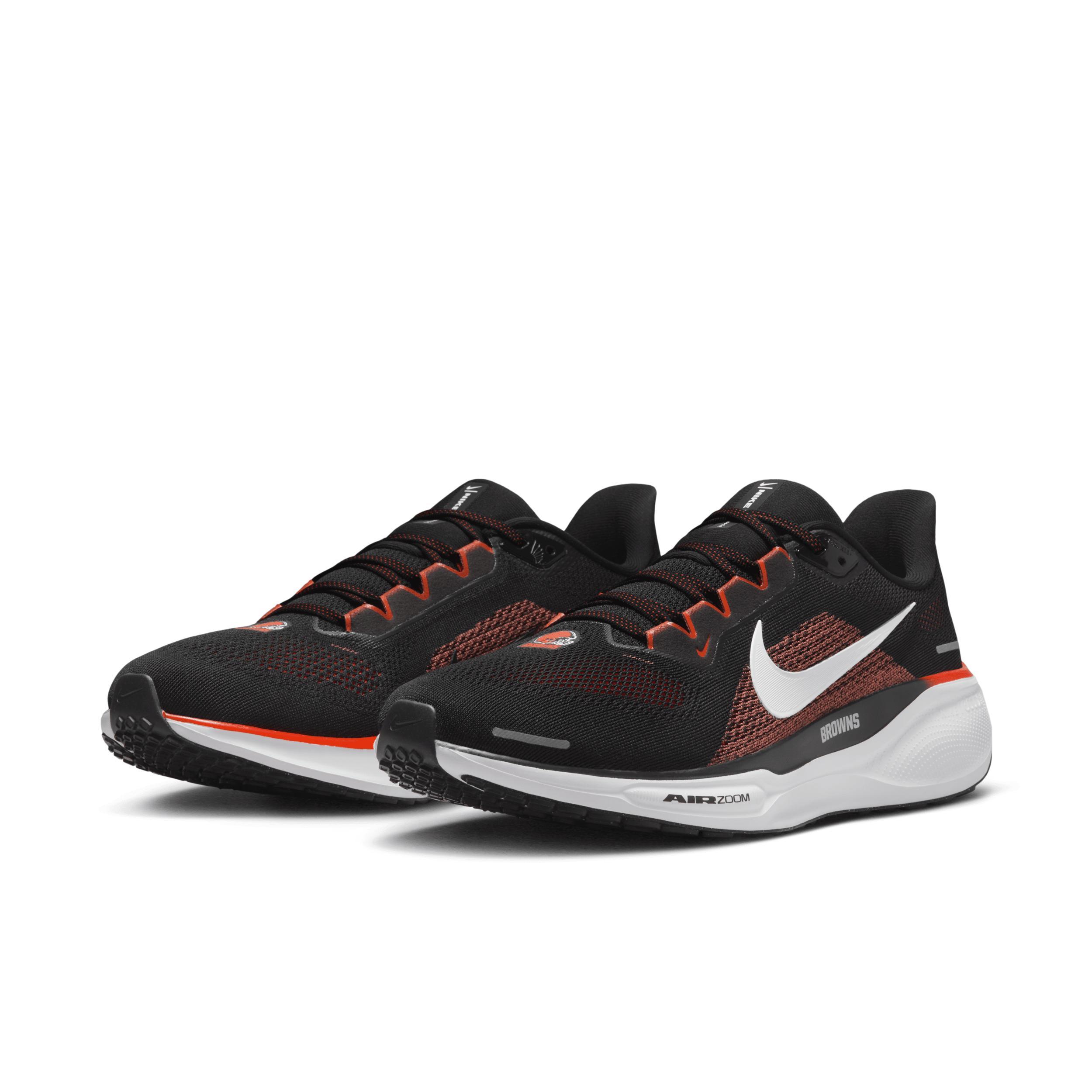 Nike Mens Pegasus 41 NFL Cleveland Browns Road Running Shoes Product Image