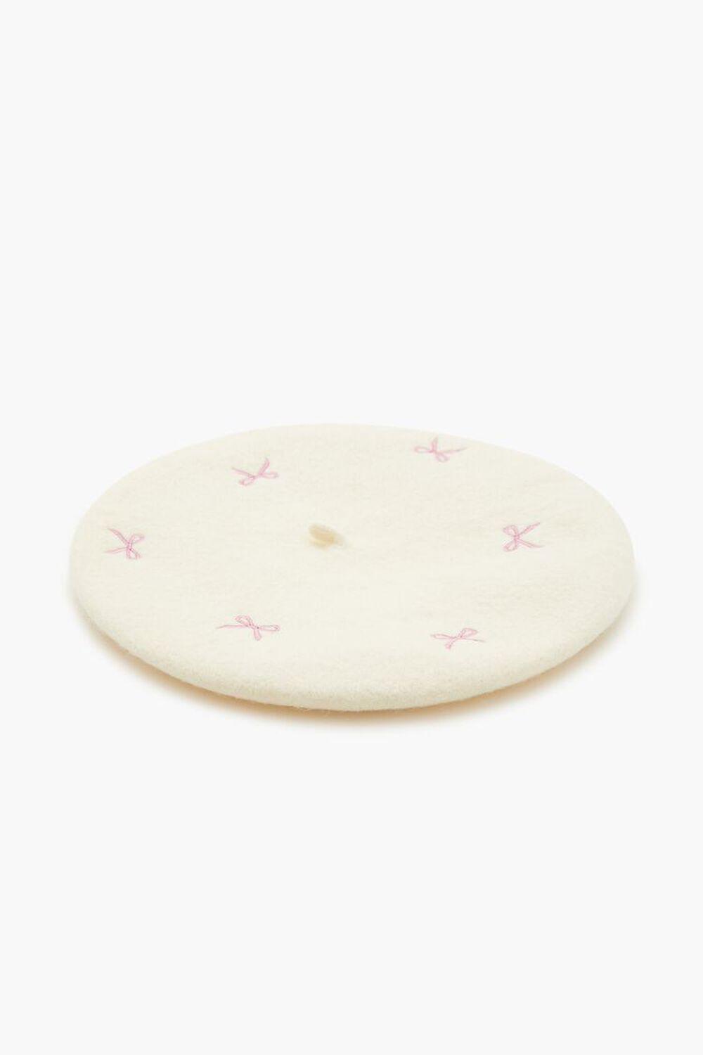 Embroidered Bow Beret | Forever 21 Product Image