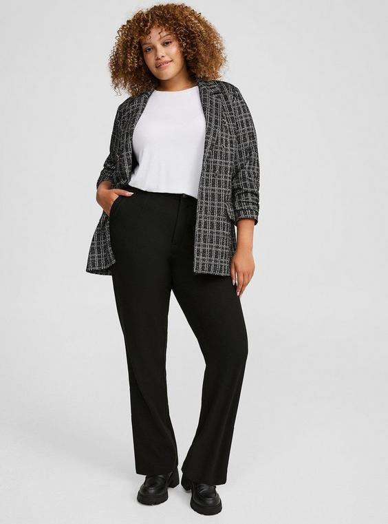 High-Rise Relaxed Straight Leg Brushed Twill Pant Product Image