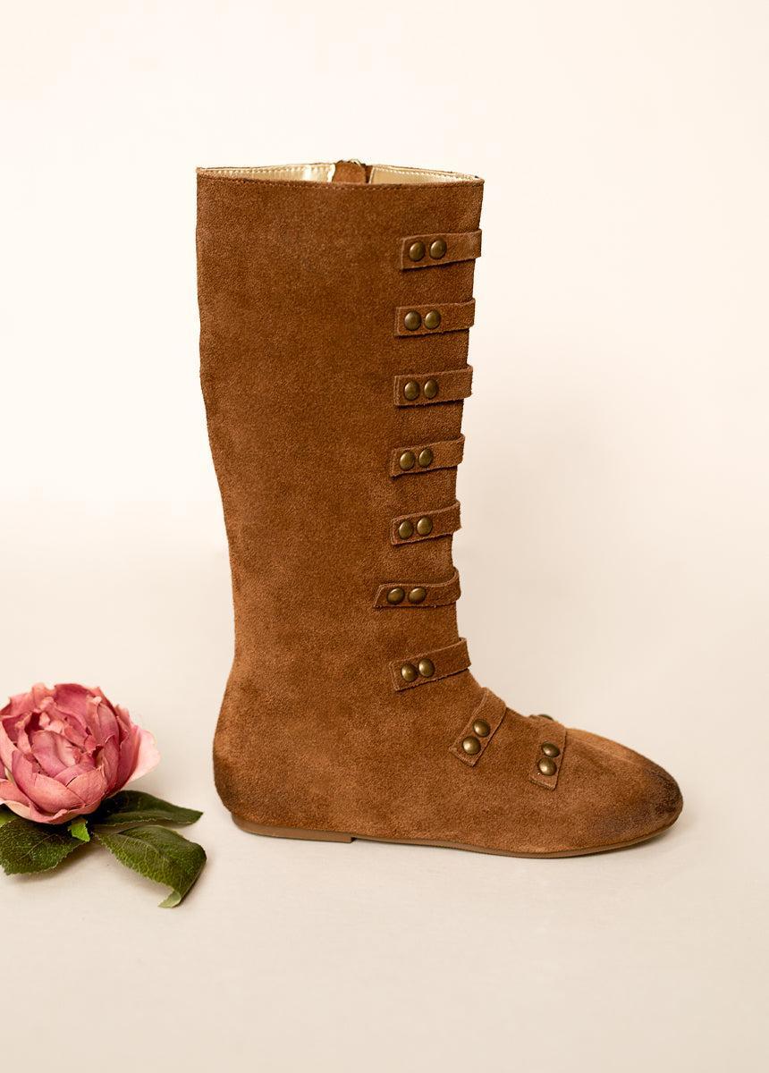 Freya Leather Boot in Chestnut Product Image