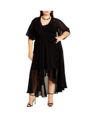 Plus Size Enthral Me Wrap Maxi Dress Product Image