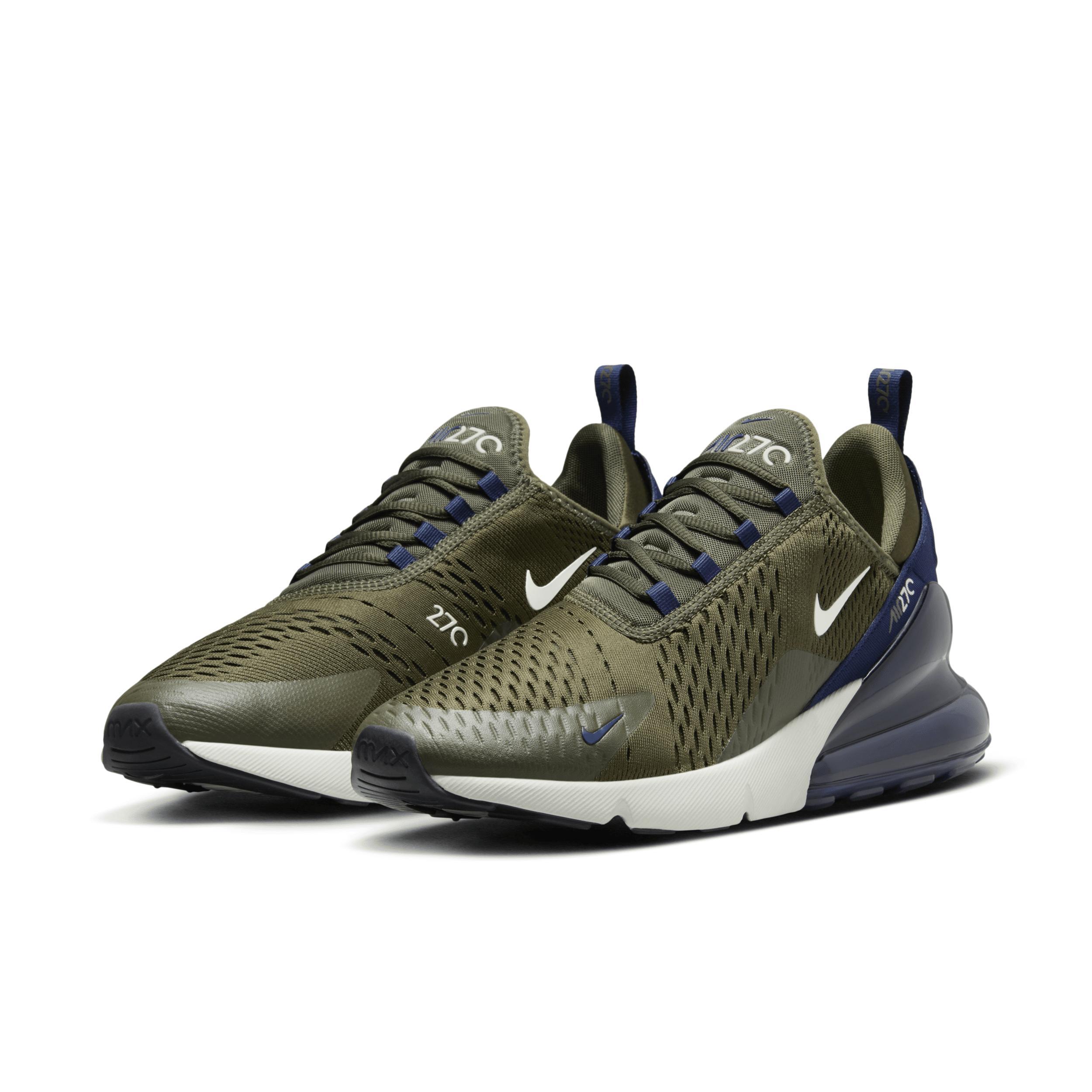 Nike Mens Air Max 270 - Running Shoes Cargo Khaki/Lt Bone/Obsidian Product Image