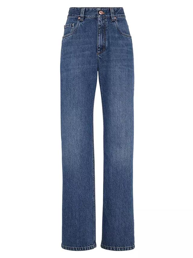 Authentic Denim Straight Trousers Product Image