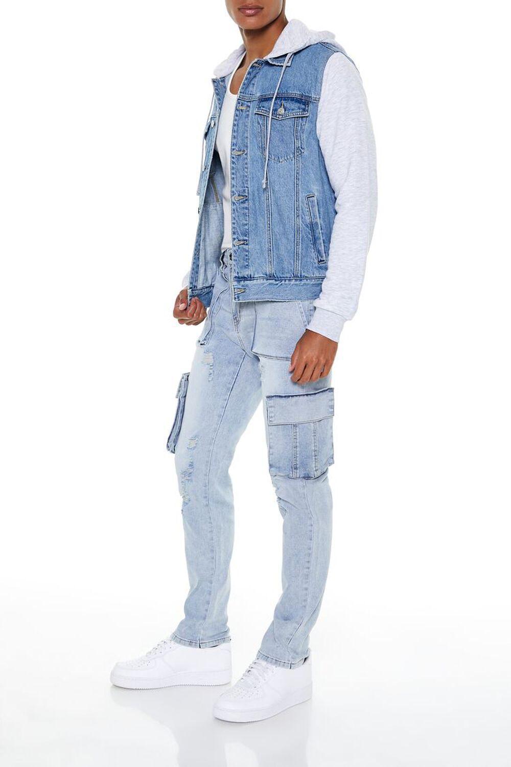 Removable Cargo Pocket Jeans | Forever 21 Product Image