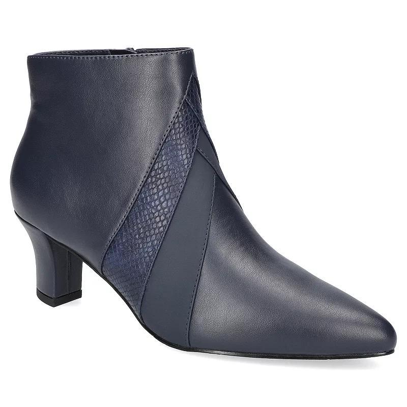 Easy Street Womens Falcon Dress Ankle Boots Blue Product Image