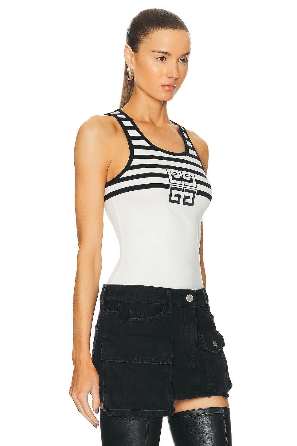 Givenchy Rib Tank Top White. (also in ). Product Image