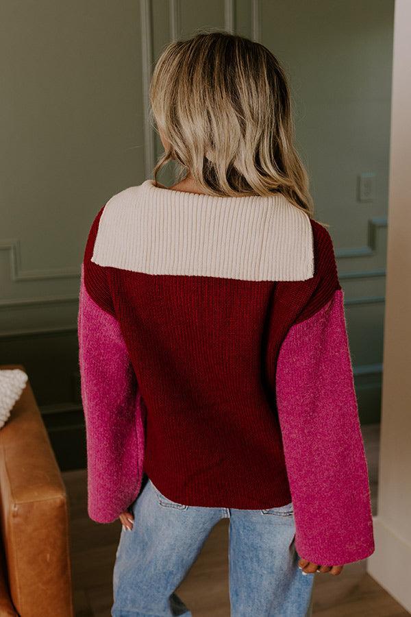 Cafe Patio Color Block Sweater Product Image