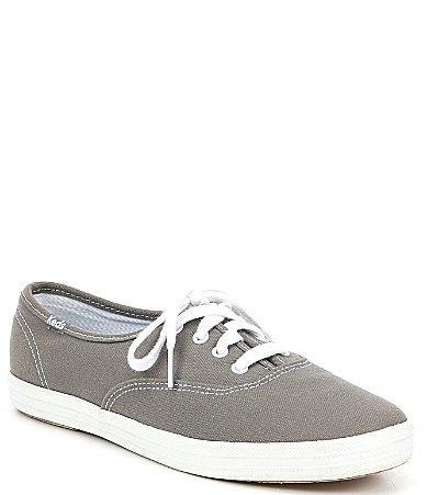 Keds Champion Canvas Lace-Up (Graphite) Women's Lace up casual Shoes Product Image