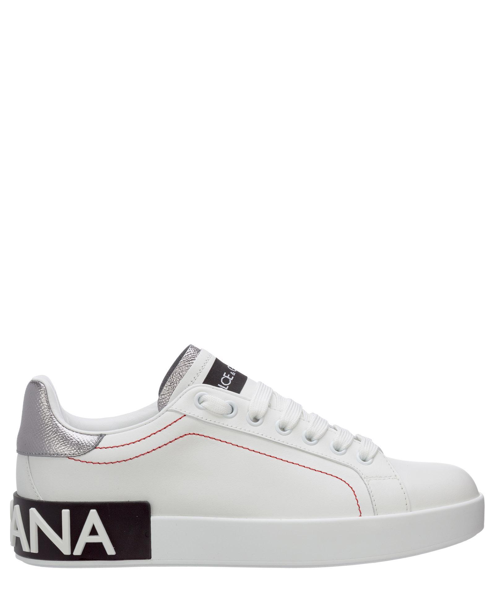 DOLCE & GABBANA Portofino Sneakers In White Product Image