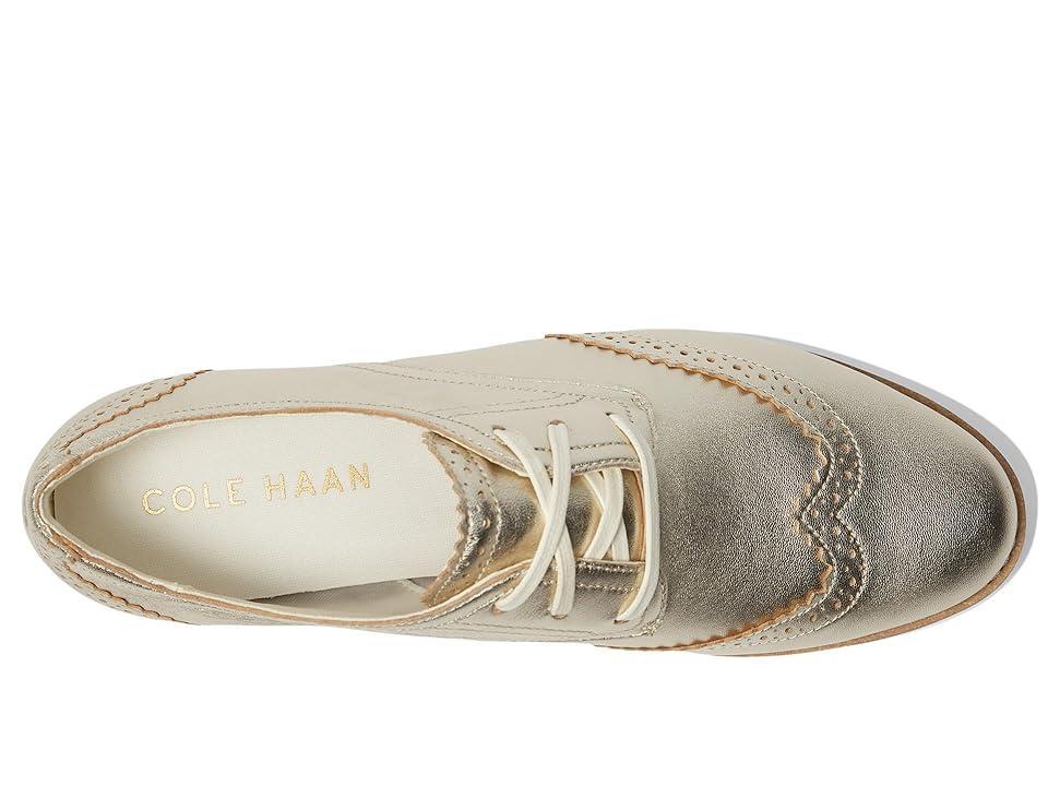 Cole Haan Grand City Platform Oxford (Soft Talca/Ivory) Women's Flat Shoes Product Image