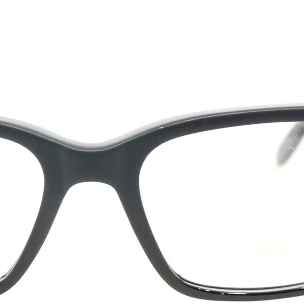 Sunglasses Rectangle Plastic Eyeglasses In Black Product Image