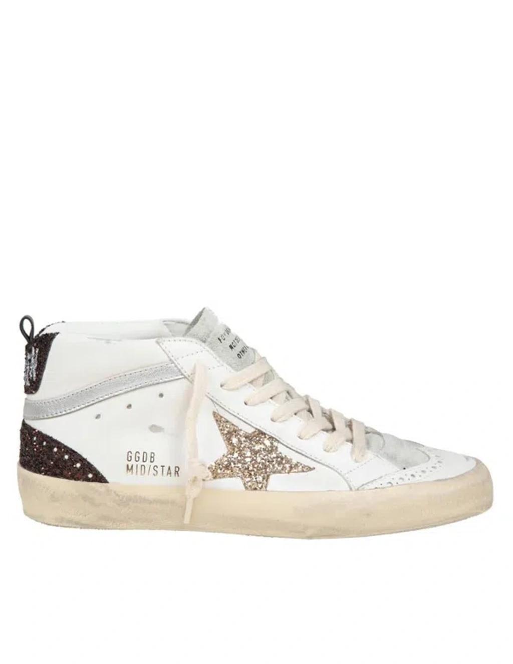 Leather And Suede Sneakers In White Product Image