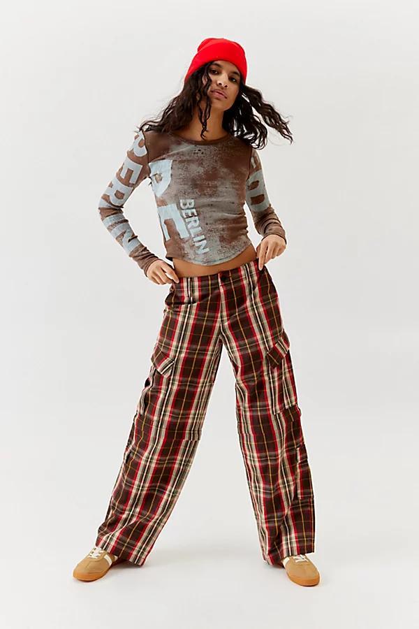 WORSHIP SUPPLIES Recreation Linen Cargo Pant Womens at Urban Outfitters product image