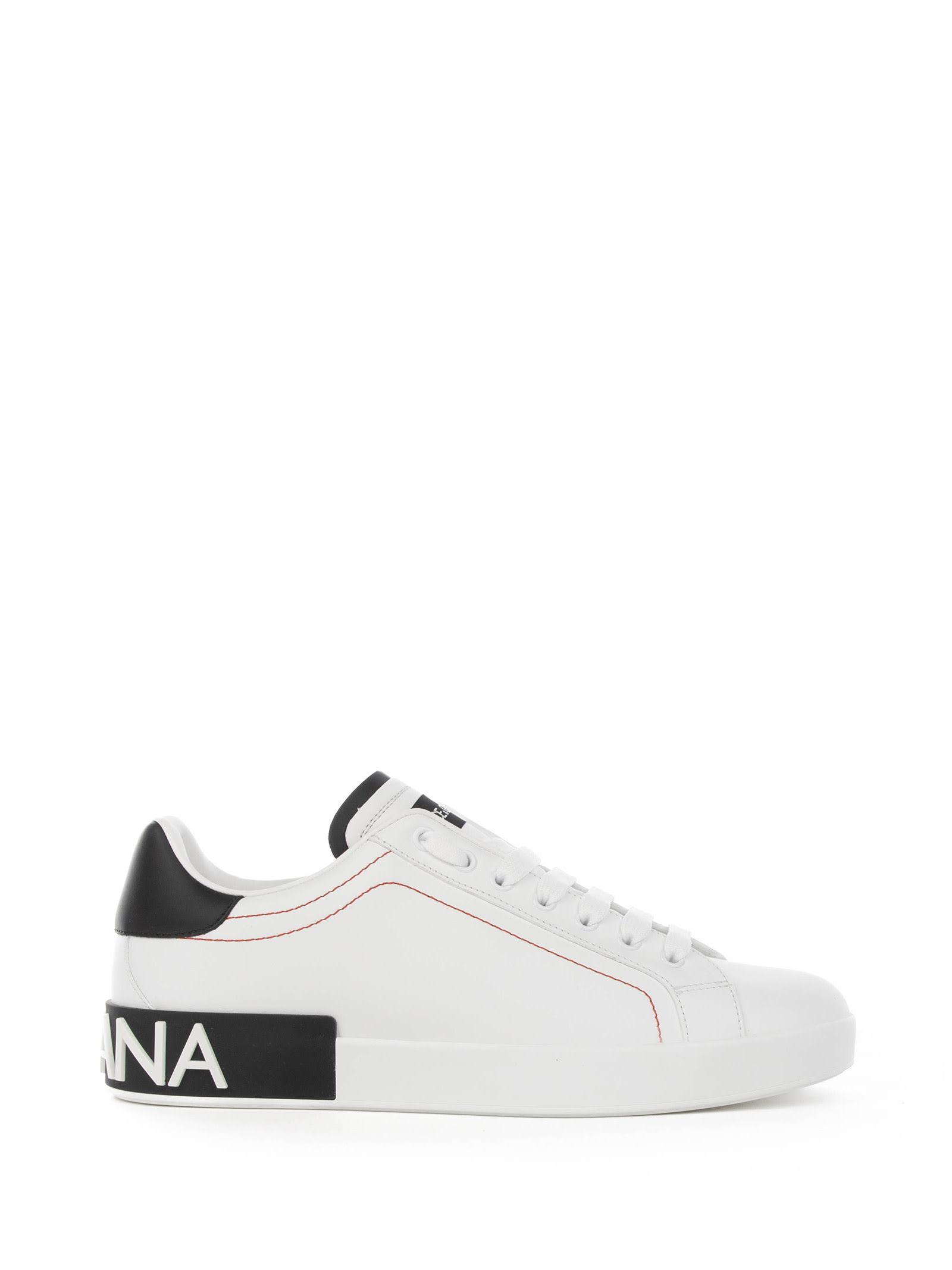 Sneakers In Bianco Nero Product Image