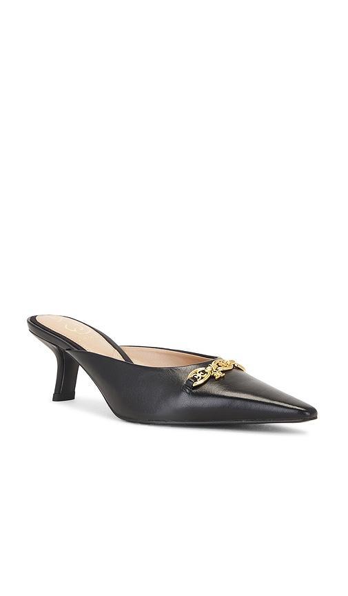 SAM EDELMAN Brynne Kitten Heel Mule Black Leather Product Image