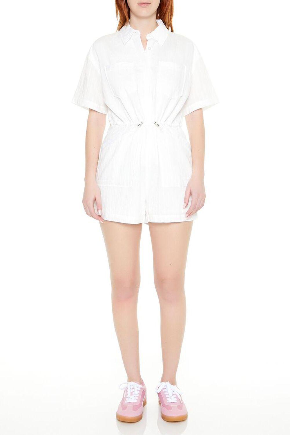 Toggle Drawstring Romper | Forever 21 Product Image