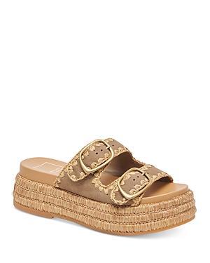 Dolce Vita Womens Wanika Double Buckle Espadrille Platform Sandals Product Image