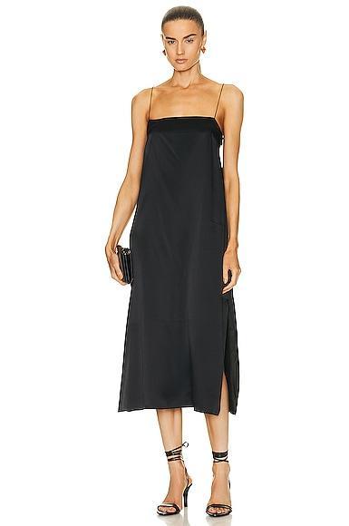 KHAITE Sicily Dress in Black - Black. Size 8 (also in ). Product Image