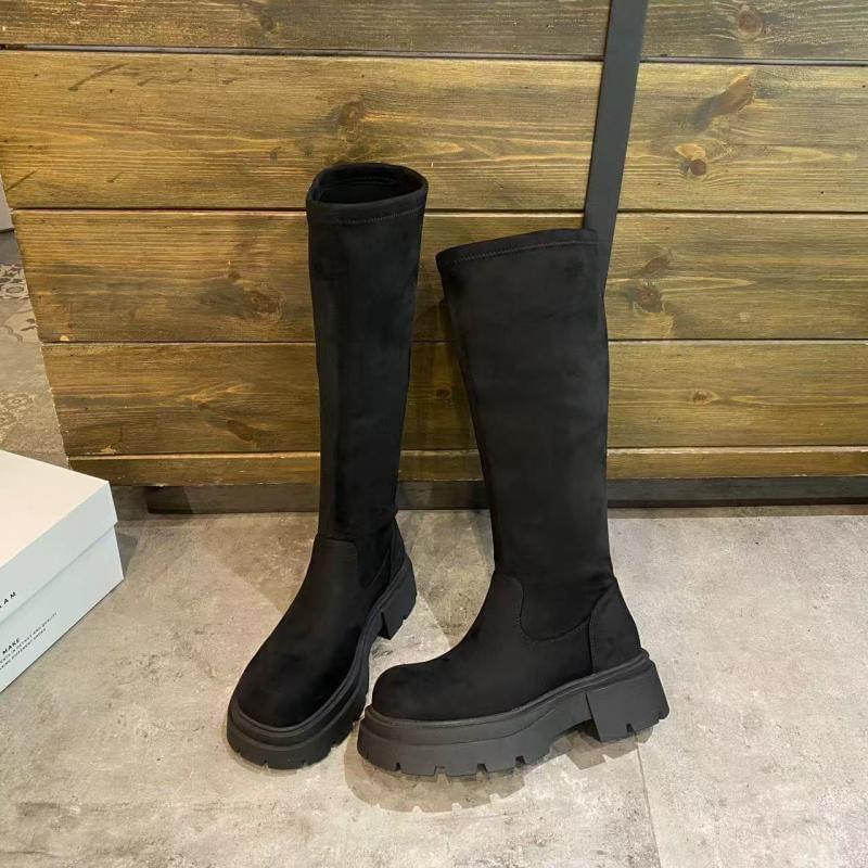 Plain Platform Tall Boots Product Image