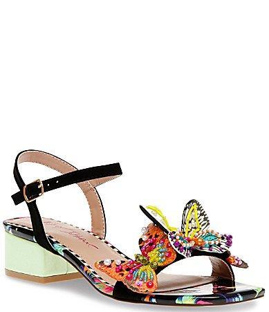 Betsey Johnson Lotty Beaded Butterfly Dress Sandals Product Image